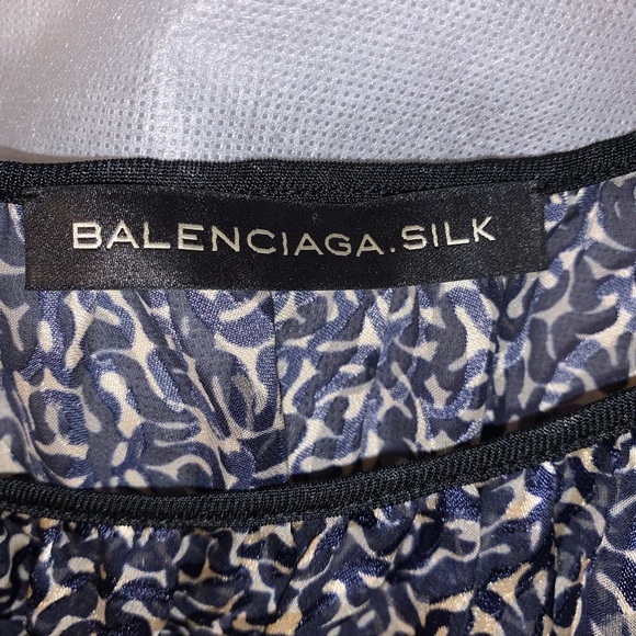 BALENCIAGA size 38 abstract print string tank top - Picture 5 of 11